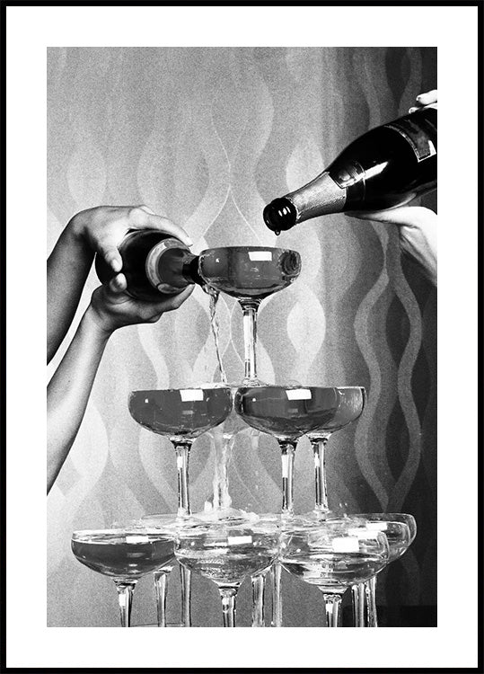 Champagnergläser-Druckposter - Posterbox.dk