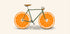 Orange Wheels Plakat - Posterbox