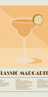 Classic Margarita Cocktail, Recipe Art Plakat - Posterbox