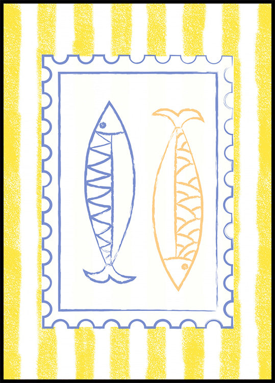 Küstenfisch-Stempel