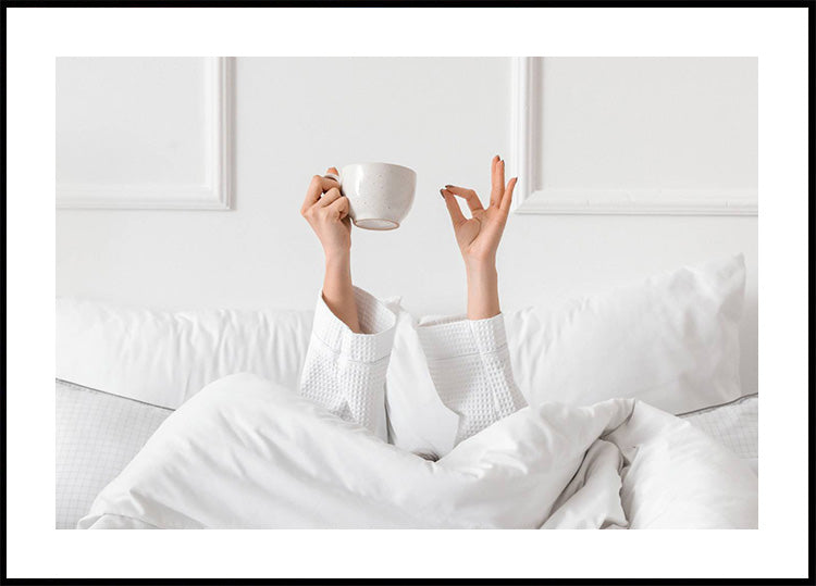 Kaffee im Bett Poster - Posterbox.dk