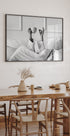 Kaffee im Bett Schwarz-Weiß-Poster - Posterbox.dk
