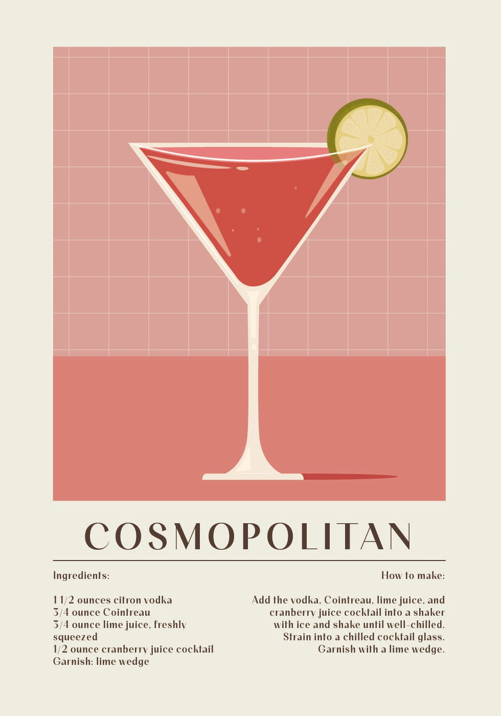 Kosmopolitisches Poster - Posterbox.dk