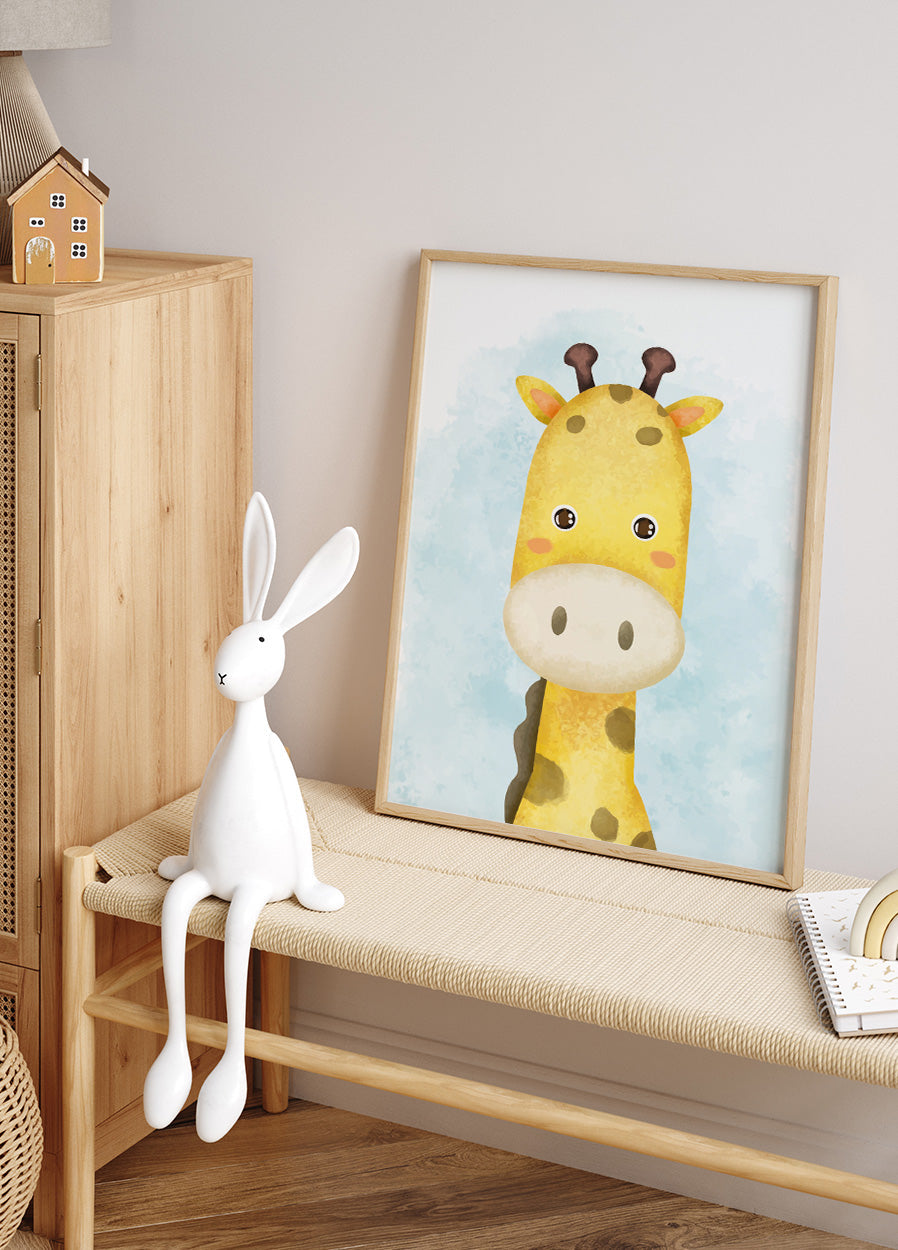 Süßes Giraffen-Poster - Posterbox.dk