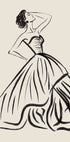 Elegant Woman Sketch Plakat - Posterbox