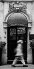 Historic Hotel Entrance Black & White Plakat - Posterbox