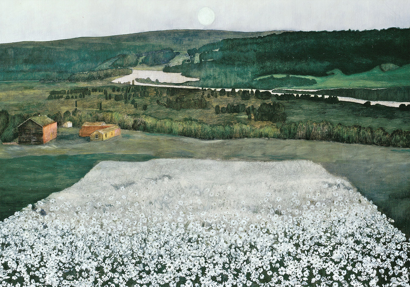 Blumenwiese im Norden von Harald Sohlberg Poster - Posterbox.dk