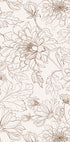 Blumen-Line-Art-Poster - Posterbox.dk