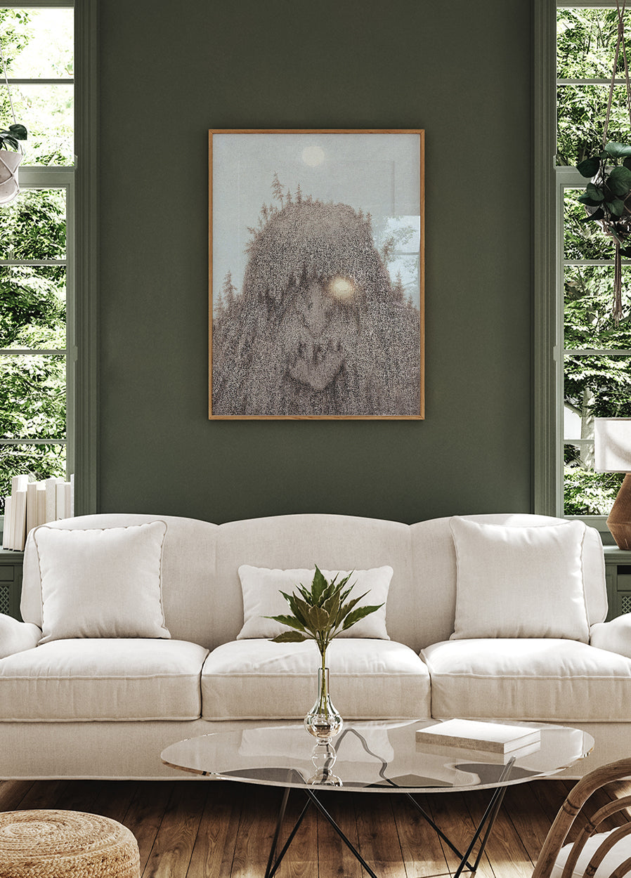 Waldtroll von Theodor Kittelsen Poster - Posterbox.dk