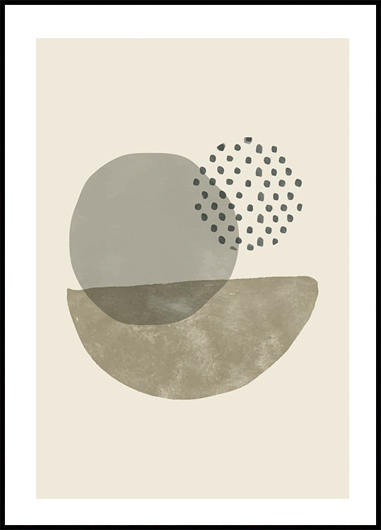 Poster mit abstrakten Formen und Texturen - Posterbox.dk
