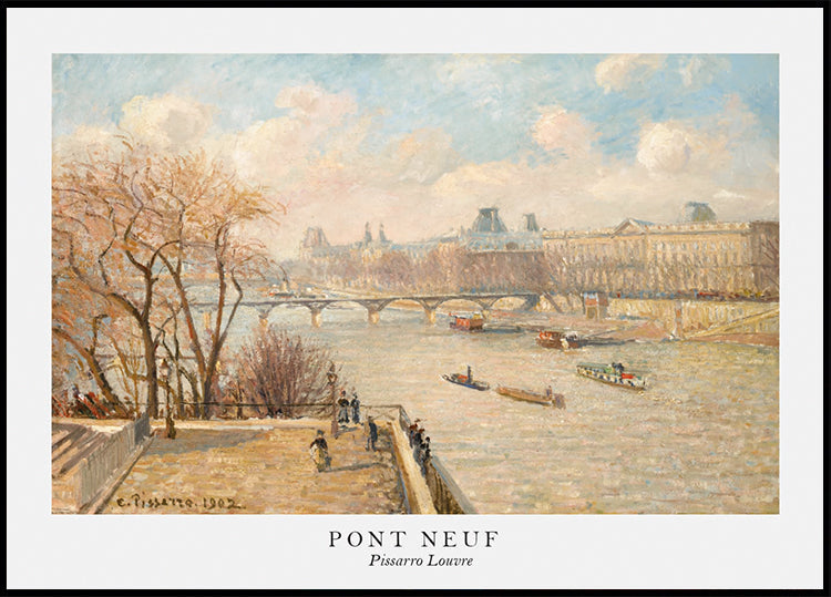 Pissarro Louvre von Pont Neuf Poster - Posterbox.dk