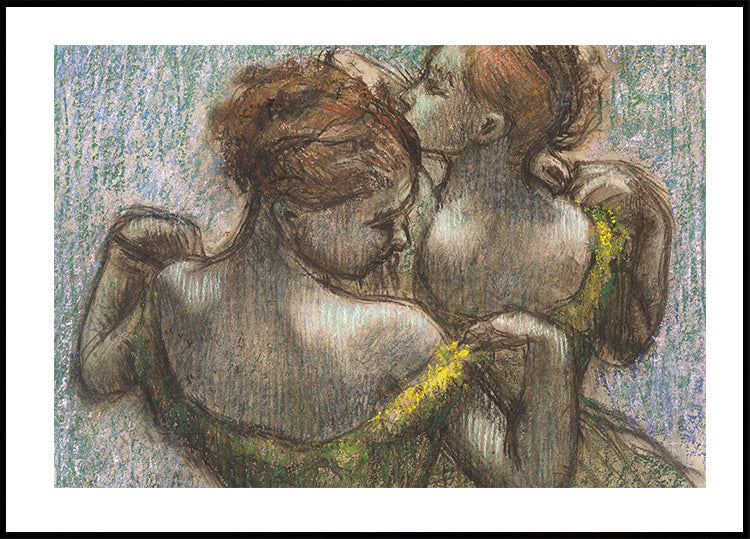 Zwei Tänzer in halber Länge von Edgar Degas Poster - Posterbox.dk