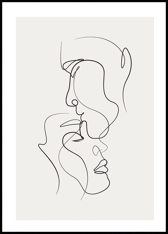 Formen Line Art Nr. 3 Poster - Posterbox.dk