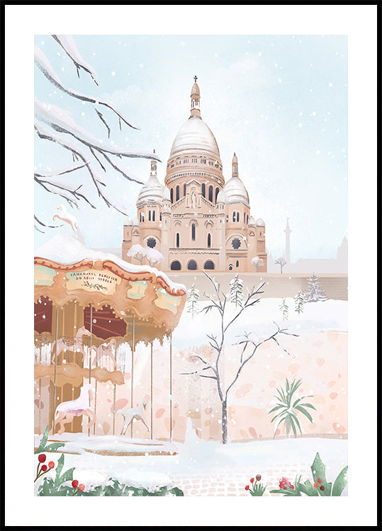 Winter in Paris Plakat - Posterbox