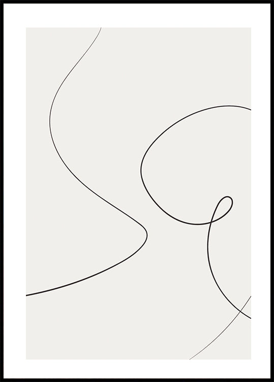 Formen Line Art Nr. 2 Poster - Posterbox.dk
