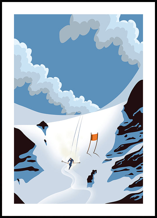 Snowy Mountain Plakat - Posterbox