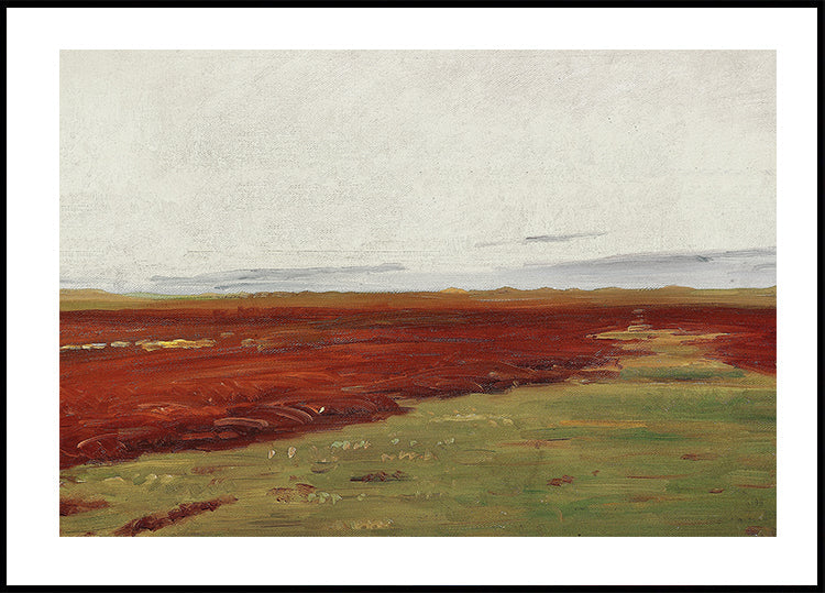 Sonnenuntergang über den Brückengewässern bei Skagen von Michael Ancher Poster - Posterbox.dk