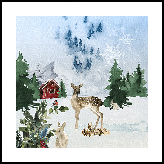 Woodland Winter Tale Plakat - Posterbox