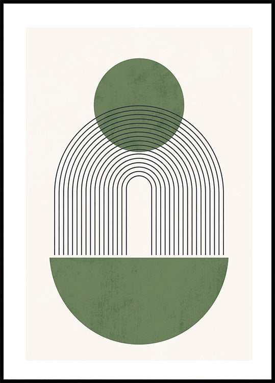 Geometrische Harmonie-Kunstposter - Posterbox.dk