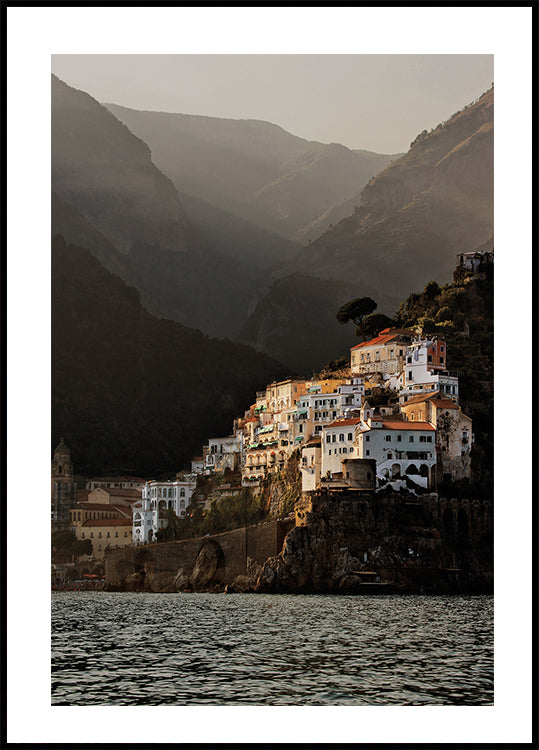 Sonnenuntergang in Amalfi Poster - Posterbox.dk