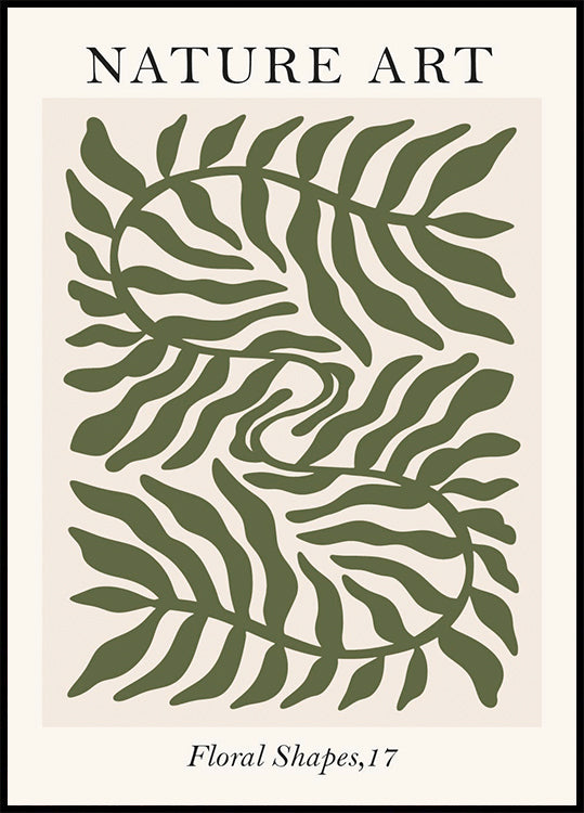 Naturkunst-Poster mit Blumenformen - Posterbox.dk