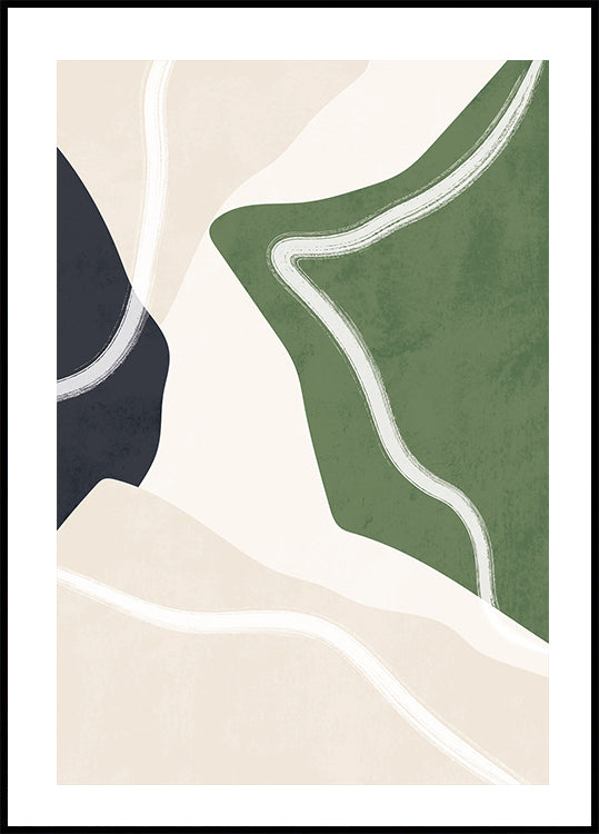 Poster mit abstrakten Naturformen - Posterbox.dk