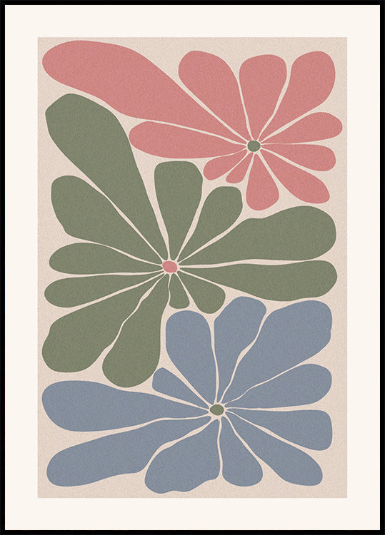 Drei Blumen Poster - Posterbox.dk