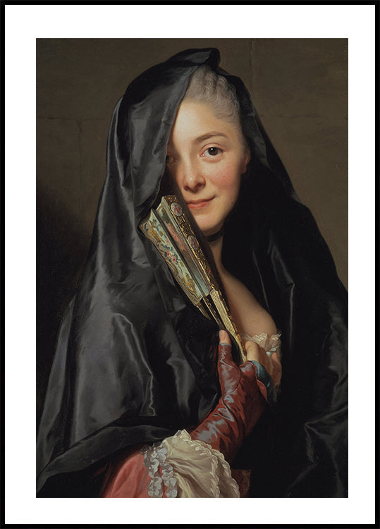 Die Dame mit dem Schleier von Alexander Roslin Poster - Posterbox.dk