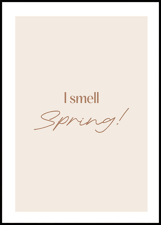 Ich rieche den Frühling Poster - Posterbox.no