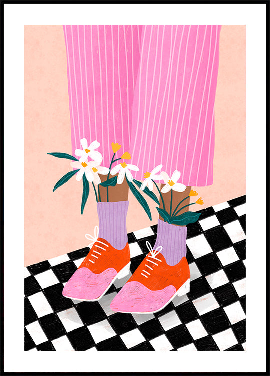 Floral Feet Fashion - Posterbox