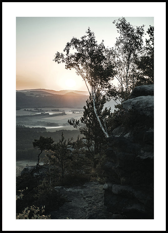 Sonnenaufgang im Nationalpark, Schweiz Poster - Posterbox.dk