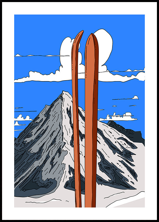 A Wonderful Ski Vacation Plakat - Posterbox