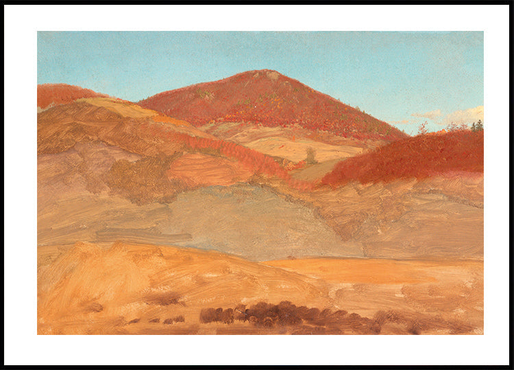 Zeichnung Hügellandschaft Herbst von Frederic Edwin Church Poster - Posterbox.dk