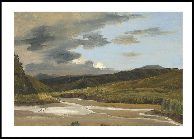 Pleinair-Skizze eines Flusses von Jules Coignet Poster - Posterbox.dk