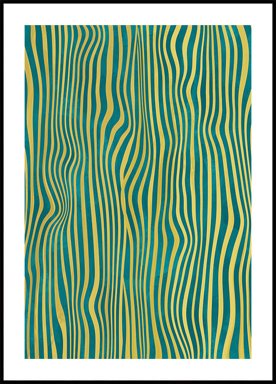 Hypnotic Pattern Of Wavy - Posterbox