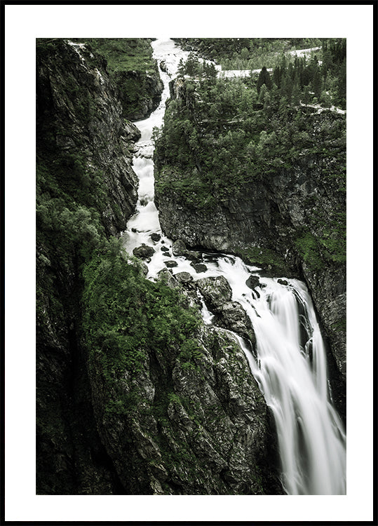 Majestätischer Wasserfall Vøringfossen Poster - Posterbox.dk