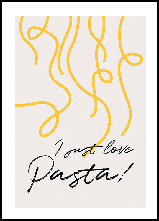 Ich liebe Pasta-Poster - Posterbox.dk