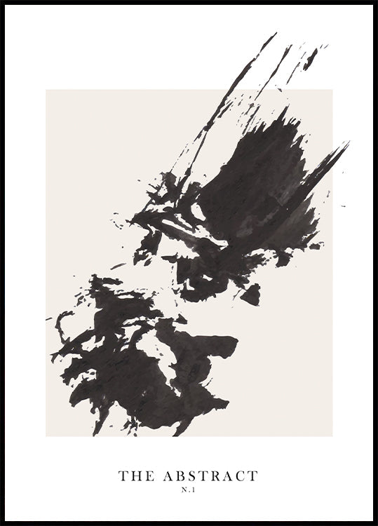 Das abstrakte Nr. 1-Poster - Posterbox.dk