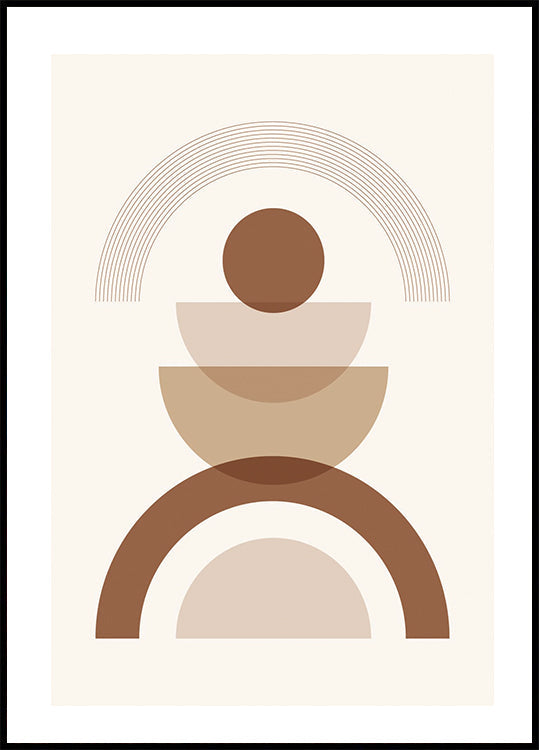 Geometrische Formen Nr. 3 Poster - Posterbox.dk