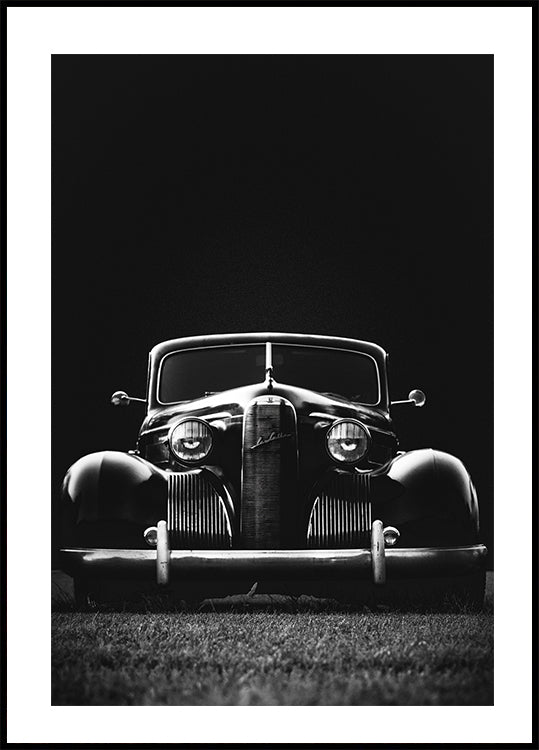 Altes schwarzes Auto-Poster - Posterbox.dk