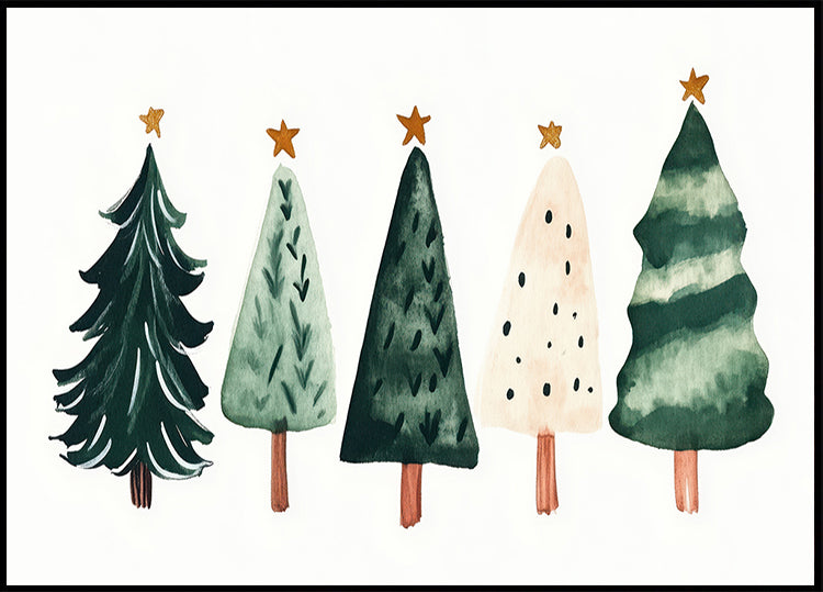 Whimsical Pines Plakat - Posterbox