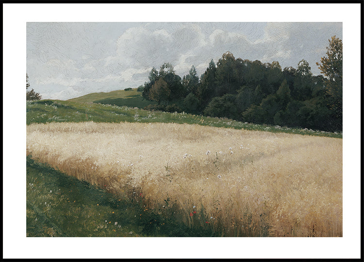 Das Haferfeld von Adolf Kaufmann Poster - Posterbox.dk