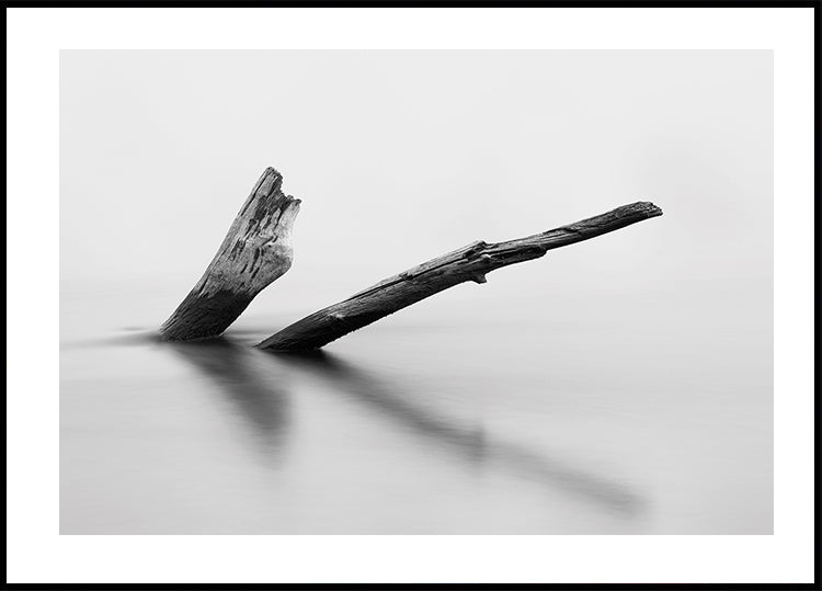 Poster „Log In The Water“ aus Holz - Posterbox.dk