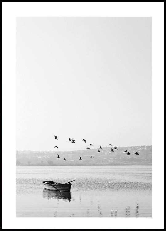 Poster „Vögel über dem See“ – Posterbox.dk