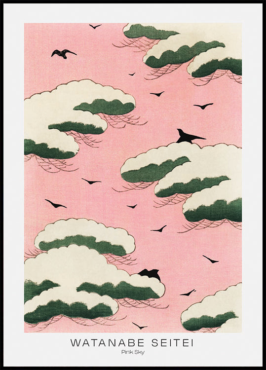 Pink Sky von Watanabe Seitei Poster - Posterbox.dk