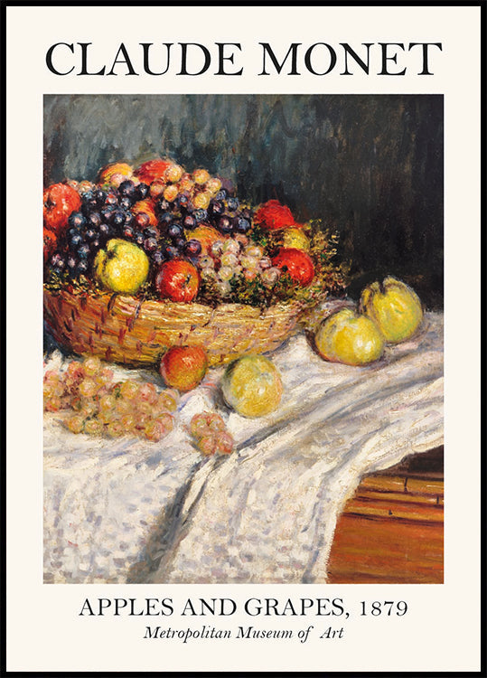 Monet Äpfel und Trauben Poster - Posterbox.dk