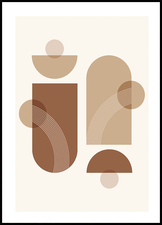Geometrische Formen Nr. 2 Poster - Posterbox.dk