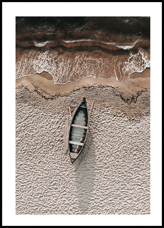 Boot am Strand Poster - Posterbox.dk