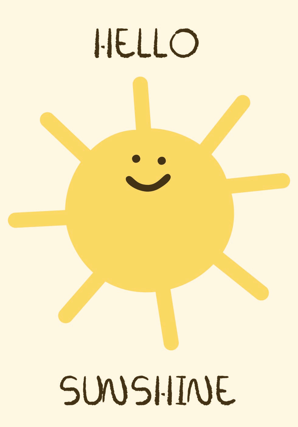 Hello Sunshine Poster - Posterbox.dk