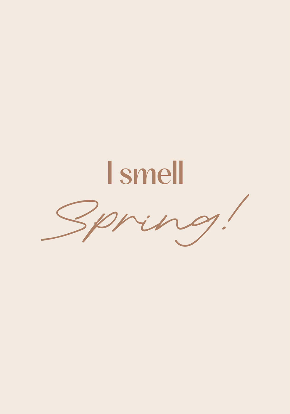 Ich rieche den Frühling Poster - Posterbox.no